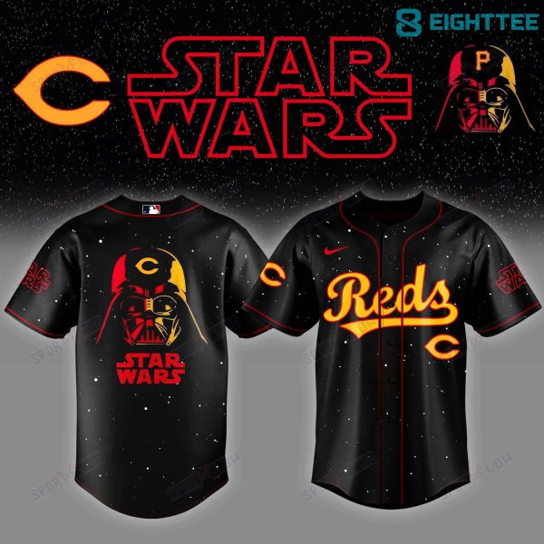 Cincinnati Reds Dark Commander "Starfield Galaxy Night" Anime SW Baseball Jersey