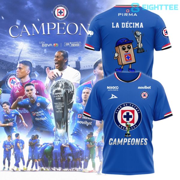 Cruz Azul La Décima Liga MX 2026 Shirt