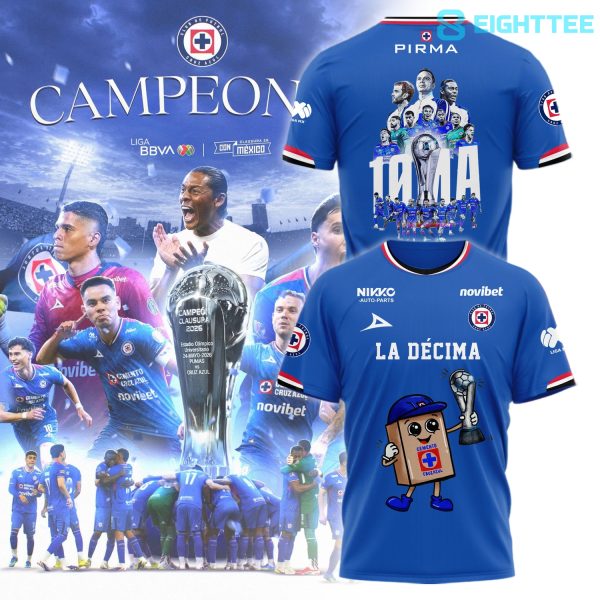 Alternative view of Cruz Azul La Décima Liga MX 2026 Shirt