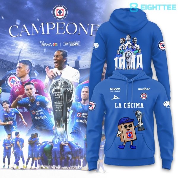 Cruz Azul La Décima Liga MX 2026 Special Hoodie