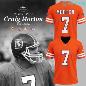 Denver Broncos Craig Morton Tribute Football Jersey by Eighttee.com Denver Broncos Craig Morton Tribute Football Jersey