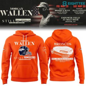 Denver Broncos x Morgan Wallen Still The Problem Tour 2026 Hoodie-Orange