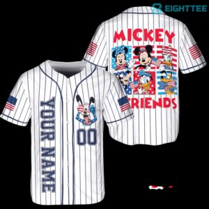 Disney Mickey & Friends Goofy USA 250th Anniversary Baseball Jersey