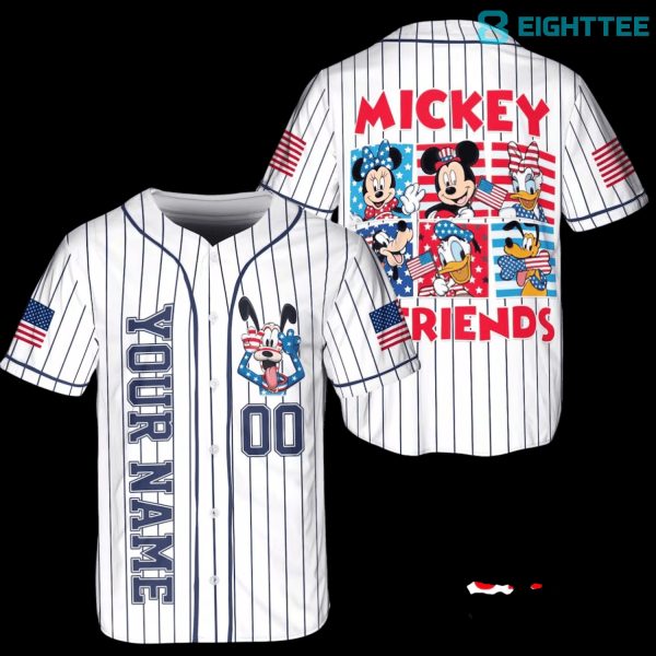 Disney Mickey & Friends Goofy USA 250th Anniversary Baseball Jersey