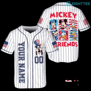 Disney Mickey & Friends Pluto USA 250th Anniversary Baseball Jersey
