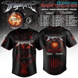 DragonForce Inhuman Rampage 20th Anniversary Baseball Jersey