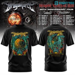 DragonForce Inhuman Rampage 20th Anniversary Shirt by Eighttee.com DragonForce Inhuman Rampage 20th Anniversary Shirt