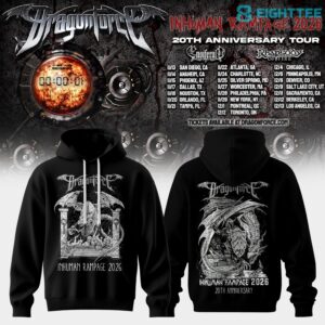 DragonForce Inhuman Rampage 20th Anniversary Special Hoodie