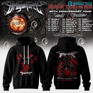 DragonForce Inhuman Rampage 20th Anniversary Special Hoodie V2