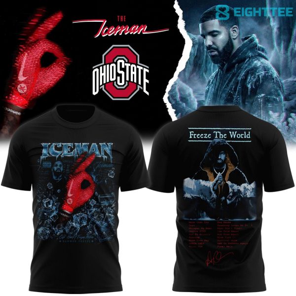 Drake Ice Man X Ohio State Buckeyes Tshirt