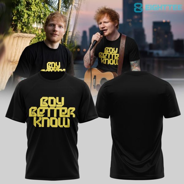 Ed Sheeran "Boy Better Know" Special Black Tee