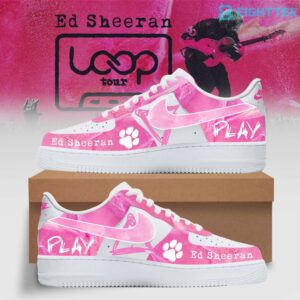 Ed Sheeran Loop Tour 2026 Pink Air Force 1 Shoes