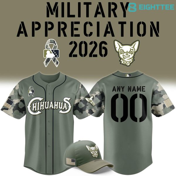 El Paso Chihuahuas 2026 Military Tribute Night Baseball Jersey