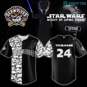 Erie SeaWolves Star Wars Night at UPMC Park Custom Baseball Jersey