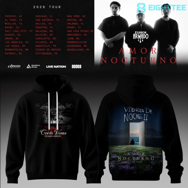 Eslabon Armado Amor Nocturno Tour 2026 Hoodie
