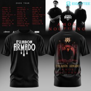 Eslabon Armado Amor Nocturno Tour 2026 Shirt by Eighttee.com Eslabon Armado Amor Nocturno Tour 2026 Shirt