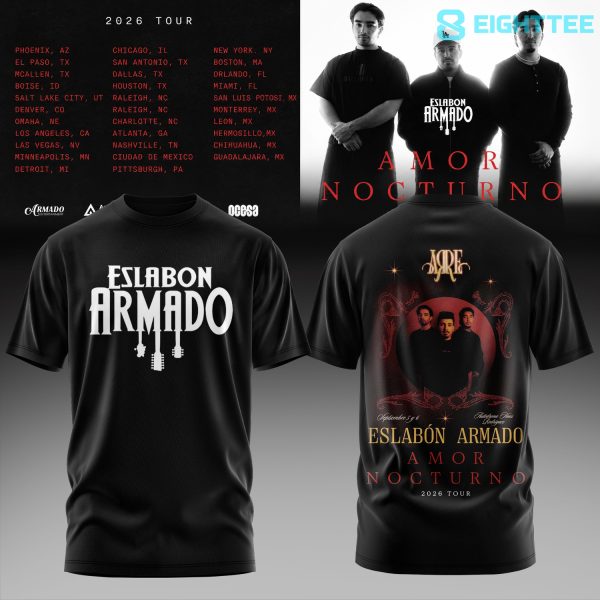 Eslabon Armado Amor Nocturno Tour 2026 Shirt