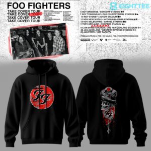Foo Fighters Take Cover Tour 2026 Hoodie by Eighttee.com Foo Fighters Take Cover Tour 2026 Hoodie