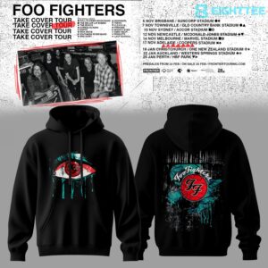 Foo Fighters Take Cover Tour 2026 Hoodie by Eighttee.com Foo Fighters Take Cover Tour 2026 Hoodie