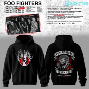 Foo Fighters Take Cover Tour 2026 Hoodie by Eighttee.com Foo Fighters Take Cover Tour 2026 Hoodie