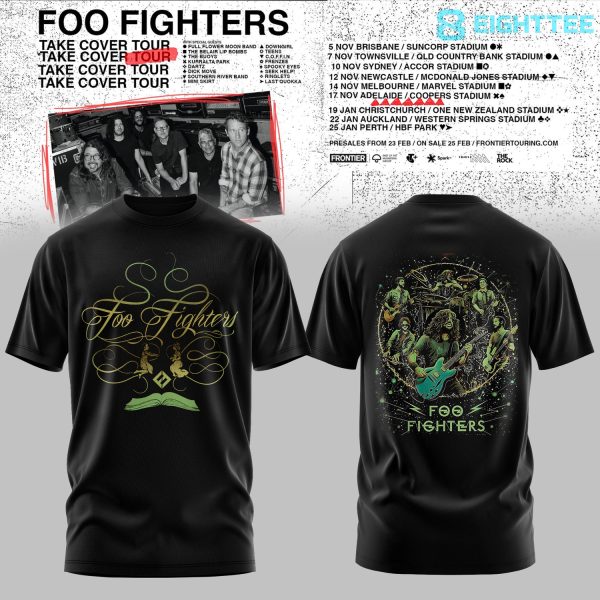 Foo Fighters Take Cover Tour 2026 Shirt