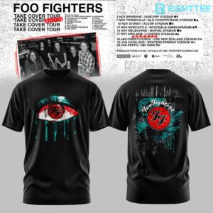 Foo Fighters Take Cover Tour 2026 Shirt by Eighttee.com Foo Fighters Take Cover Tour 2026 Shirt
