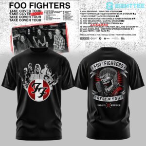 Foo Fighters Take Cover Tour 2026 Shirt by Eighttee.com Foo Fighters Take Cover Tour 2026 Shirt
