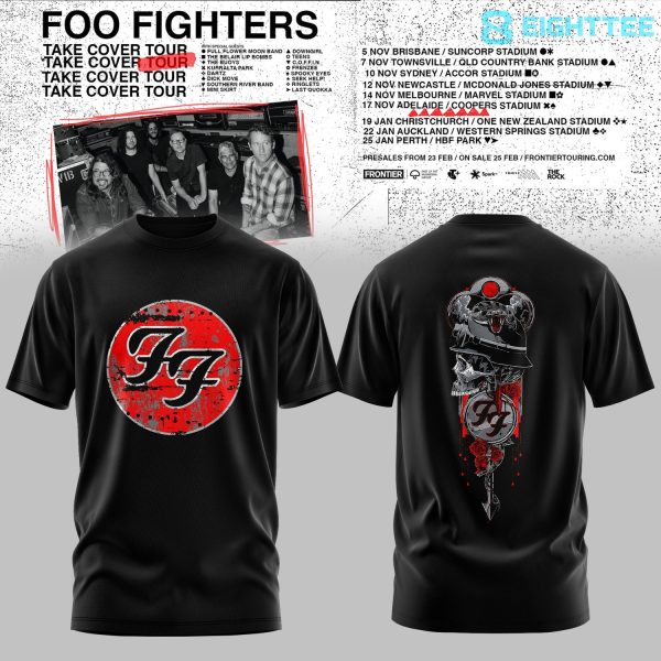 Foo Fighters Take Cover Tour 2026 Shirt