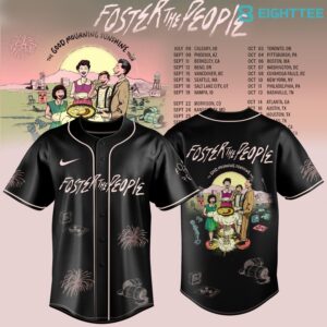 Foster The People THE GOOD MOURNING SUNSHINE TOUR 2026 Baseball Jersey