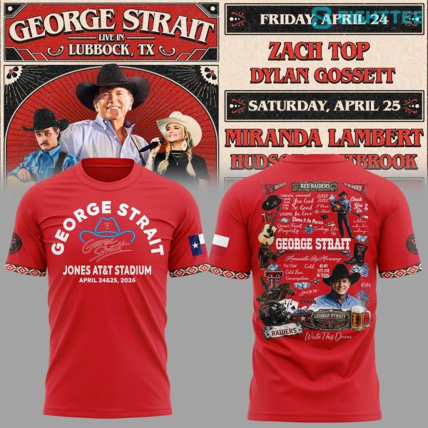 George Strait One Last Ride tour at Lubbock's Jones AT&T Stadium Shirt
