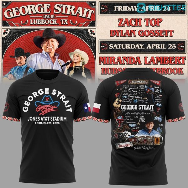 Alternative view of George Strait One Last Ride tour at Lubbock's Jones AT&T Stadium Shirt