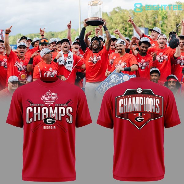 Georgia Bulldogs 2026 SEC Baseball Tournament Champions Tshirt