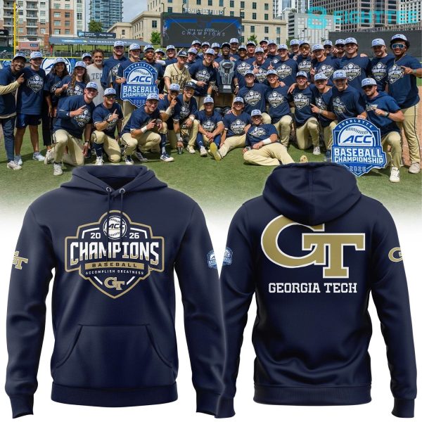 Georgia Tech Baseball TOURNAMENT AND REGULAR SEASON CHAMPIONS Hoodie v2