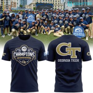 Georgia Tech Baseball TOURNAMENT AND REGULAR SEASON CHAMPIONS T-Shirt v2