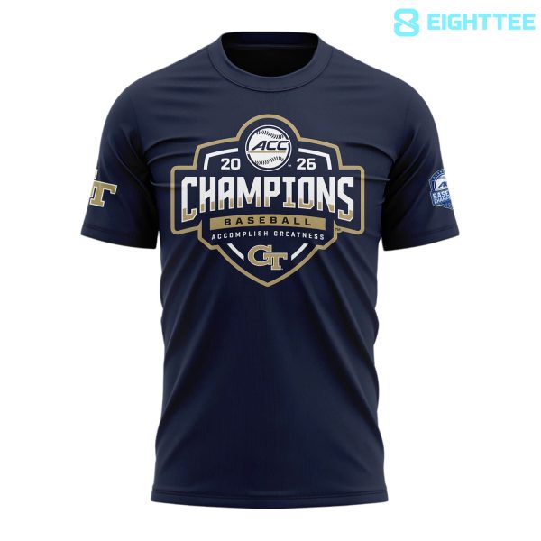 Alternative view of Georgia Tech Baseball TOURNAMENT AND REGULAR SEASON CHAMPIONS T-Shirt v2