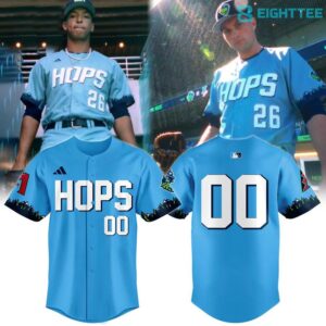 Hillsboro Hops Sky Blue Custom Jersey