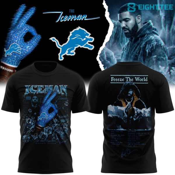 Iceman (Drake album) x Detroit Lions TShirt V2