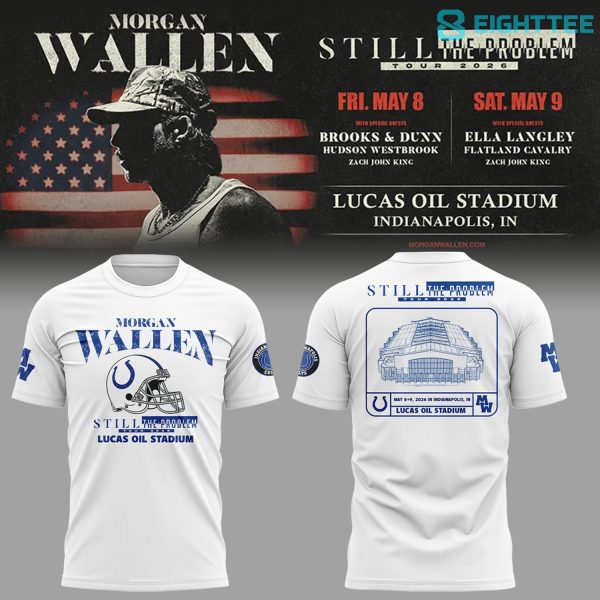 Indianapolis Colts x Morgan Wallen Lucas Oil Stadium 2026 Tour Graphic Shirt