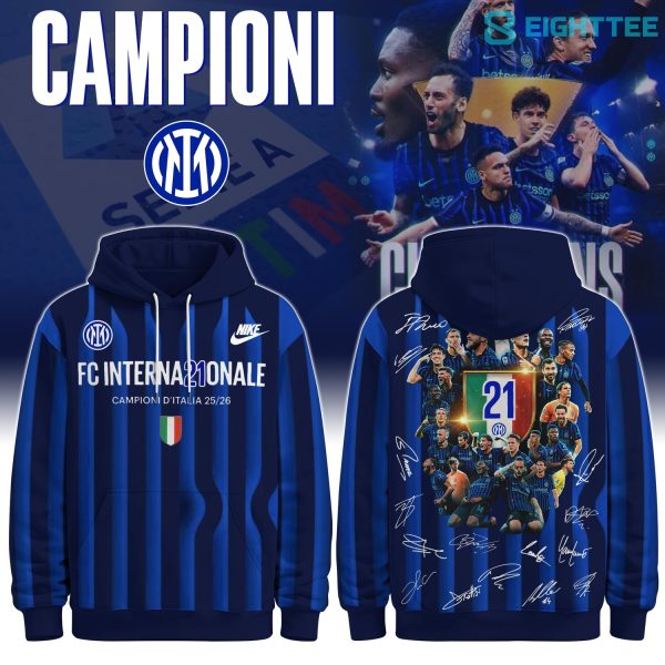 Inter Milan Campioni d’Italia 2025/2026 Champions Limited Hoodie