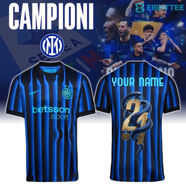 Inter Milan Campioni d’Italia 2025/2026 Special Edition Jersey Version 2