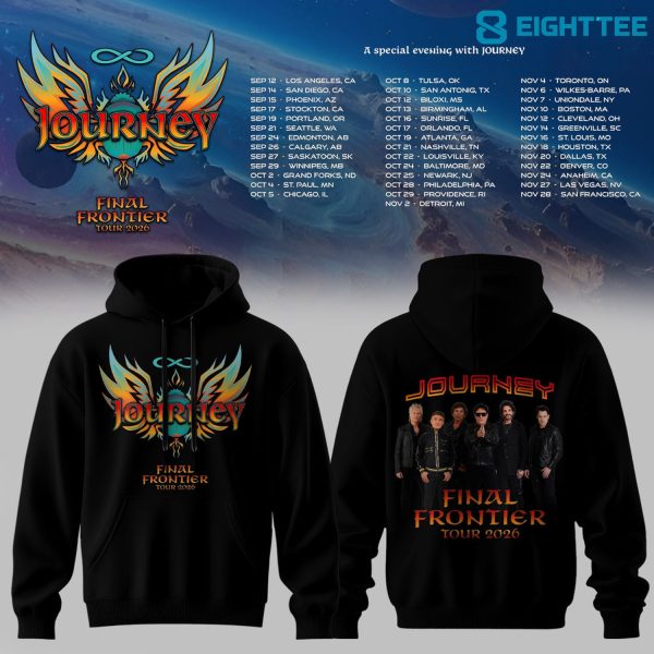 JOURNEY - FINAL FRONTIER 2026 TOUR HOODIES | LIMITED