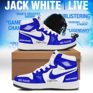 Jack White Live No Name Tour Blue AJ1 Shoes
