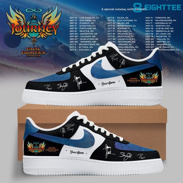 Journey - Final Frontier 2026 Tour Signatures Black Sneakers