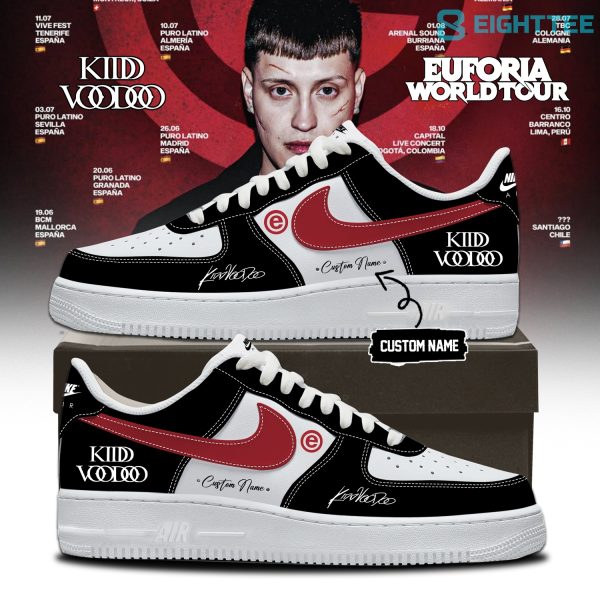 Kidd Voodoo Euforia World Tour 2026 Custom Air Force 1 Shoes