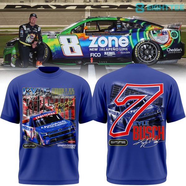 Kyle Busch #7 HENDRICK CARS.COM Atlanta Royal 2-SPOT WIN Shirt