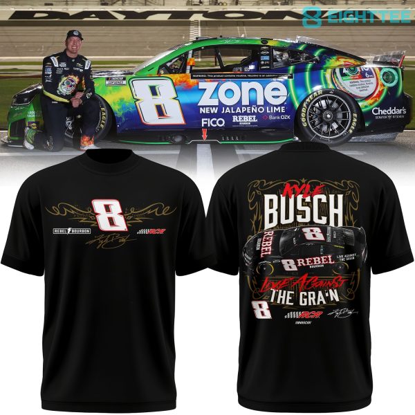 Kyle Busch #8 REBEL Black Shirt