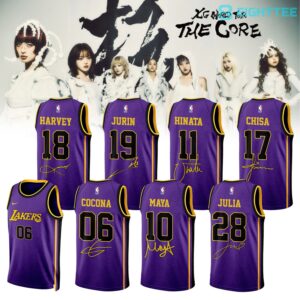 LA Lakers x The Core XG World Tour Purple Basketball Jersey