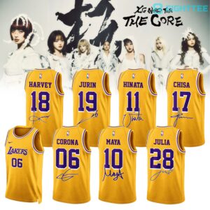 LA Lakers x The Core XG World Tour Yellow Basketball Jersey