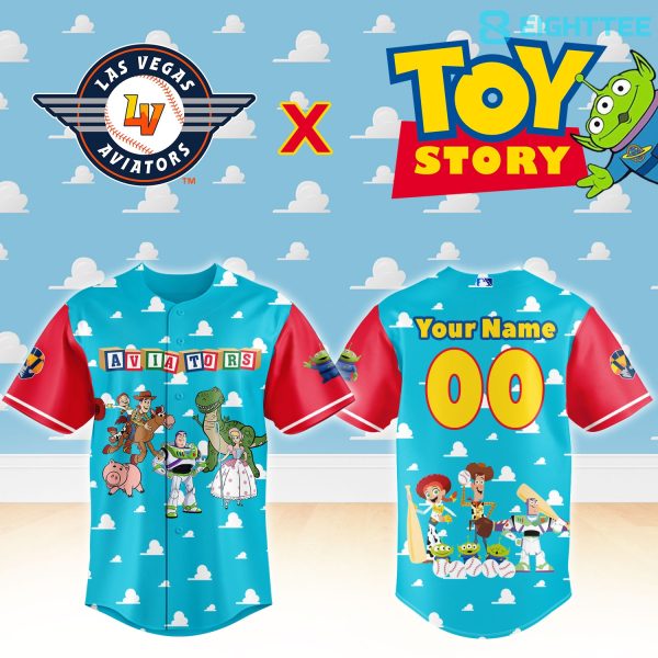 Las Vegas Aviators x Toy Story Night Custom Baseball Jersey