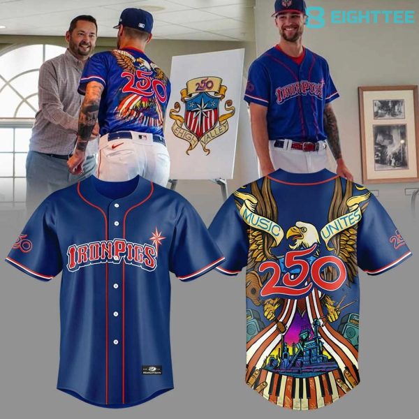 Lehigh Valley IronPigs Celebrate 250th of America Baseball Jersey